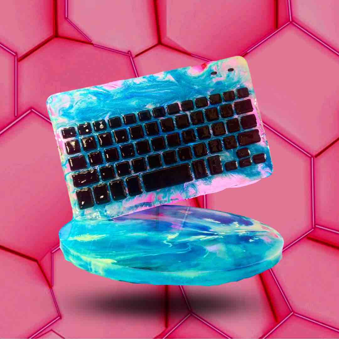 Clavier gamer bleu