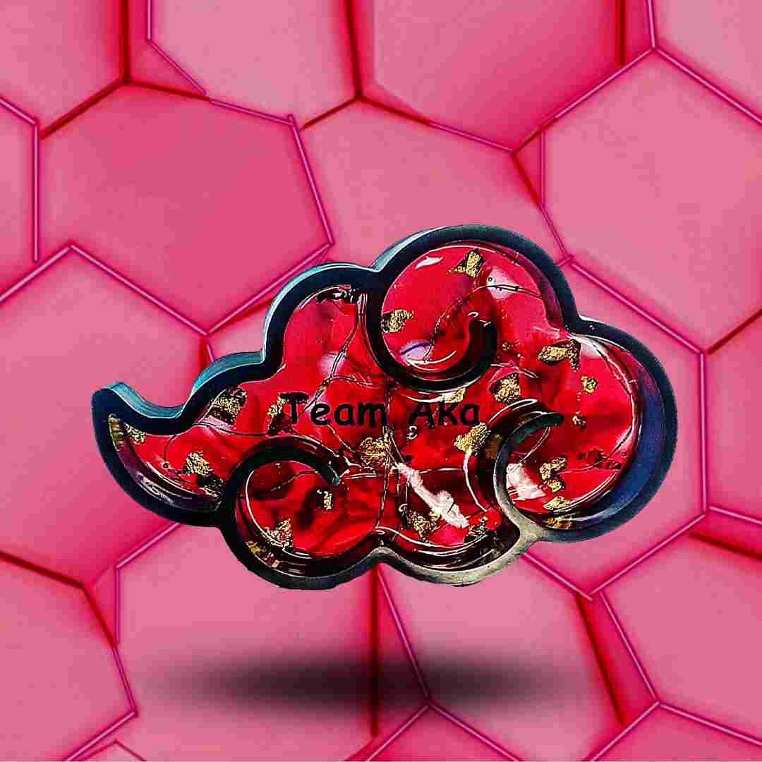 Décoration Akatsuki rouge, noir et doré