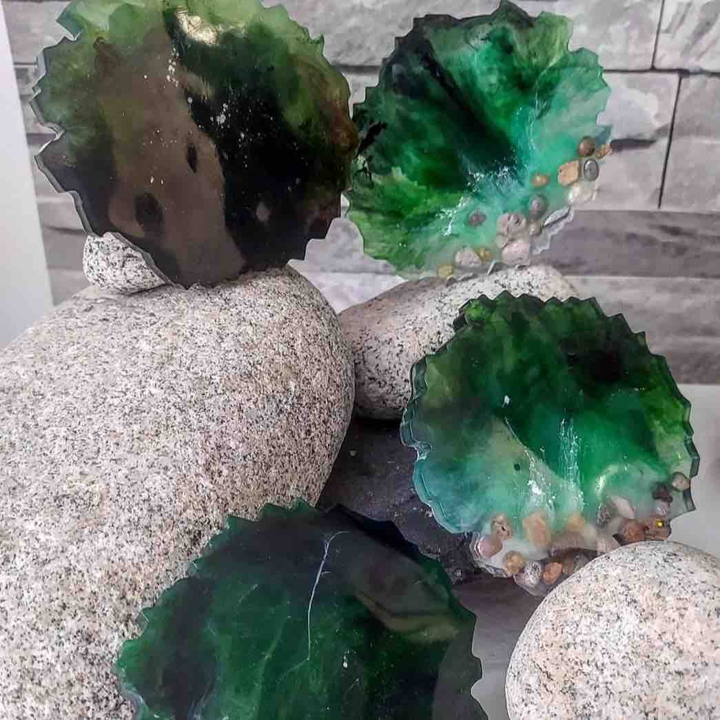 Dessous de verres verts
