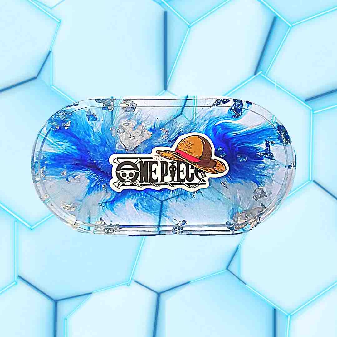 Vide-poches bleu et argenté One Piece