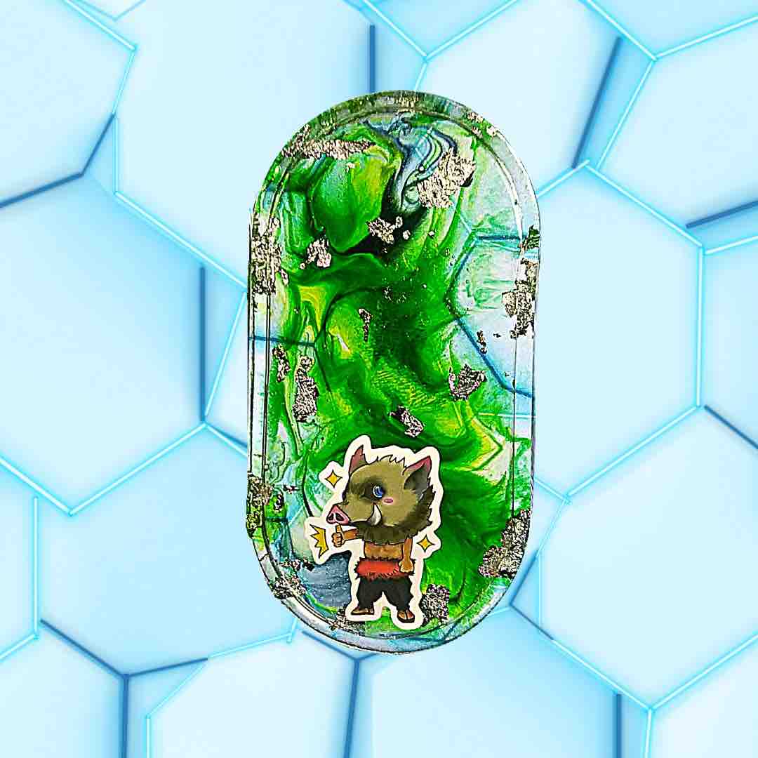 Vide-poches vert et doré Demon Slayer