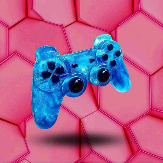 Décoration manette Playstation sans support, bleu et noir