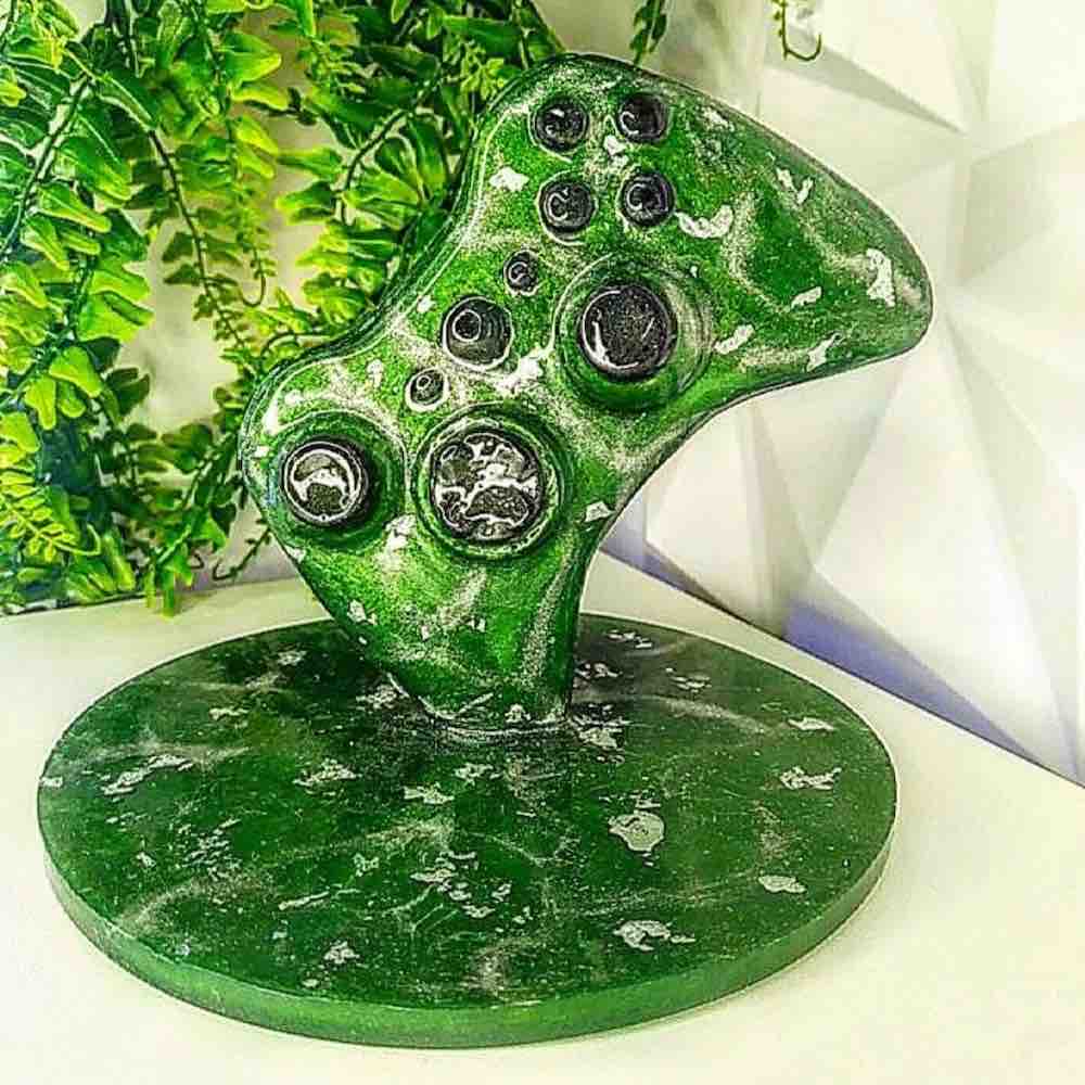 Décoration manette Xbox verte, déjà fabriquée