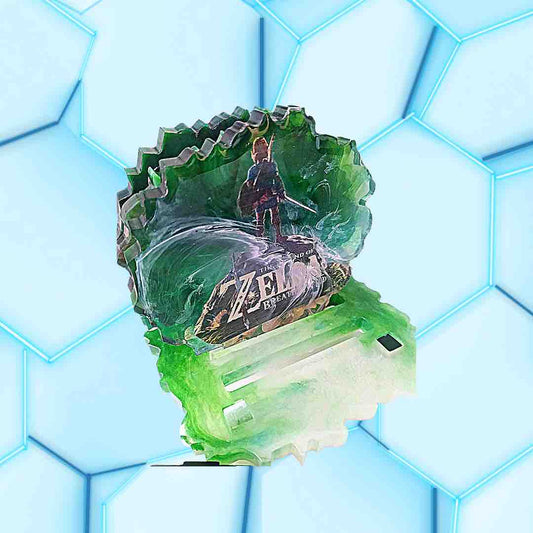 Dessous de verres verts au motif Zelda