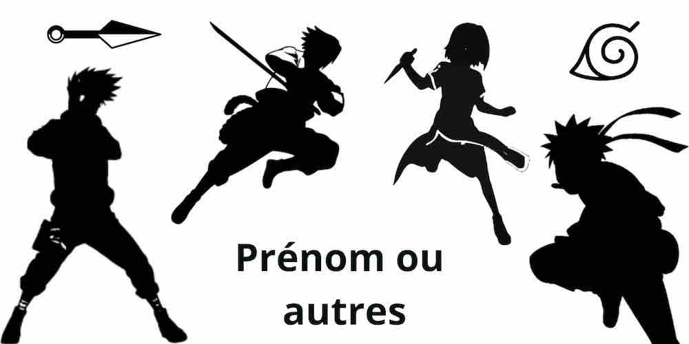 Exemple de personnalisation Naruto noir et blanc