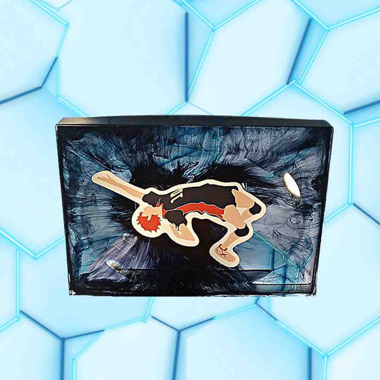 Porte-savon noir avec Hinata Shoyo de Haikyuu