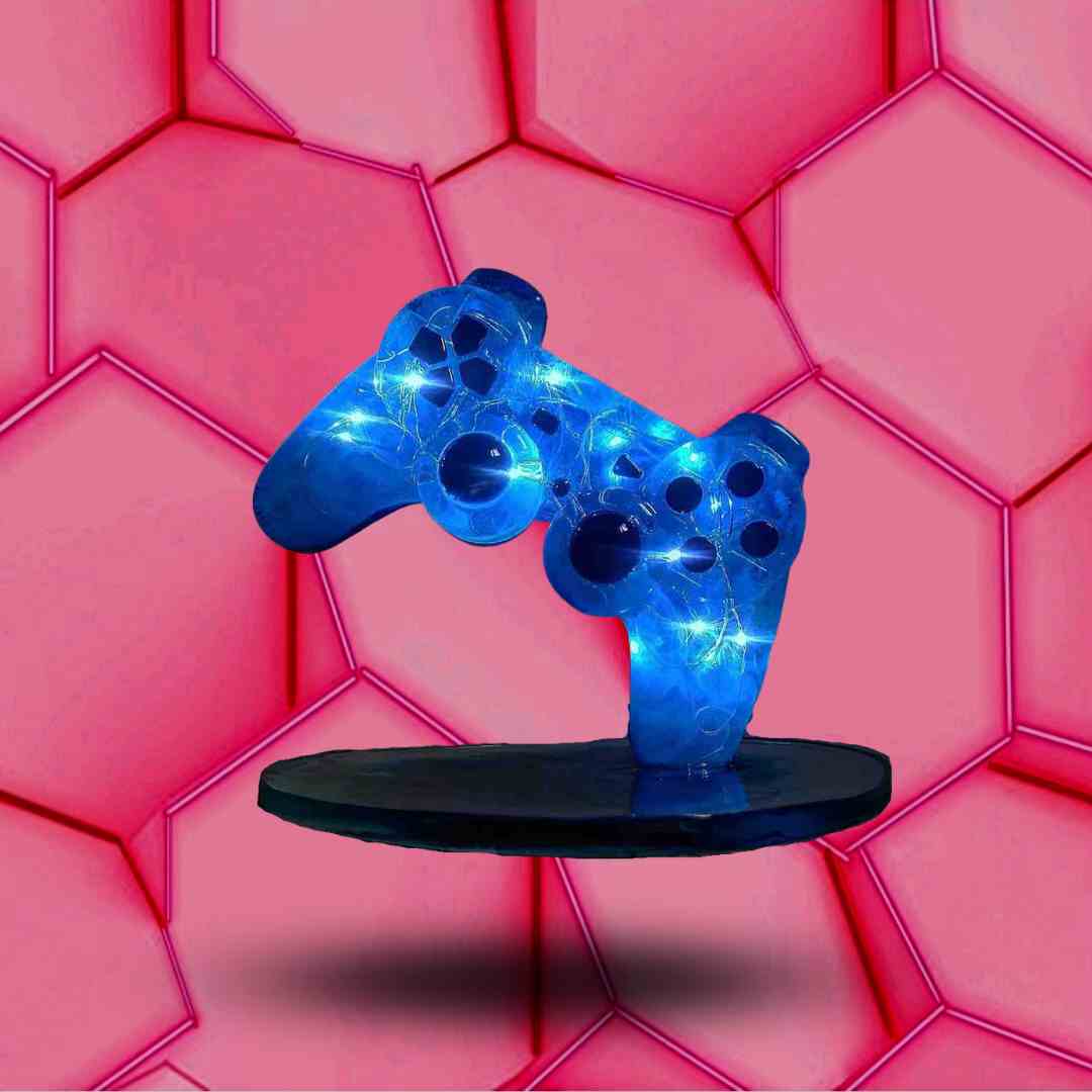 Veilleuse manette Playstation bleue