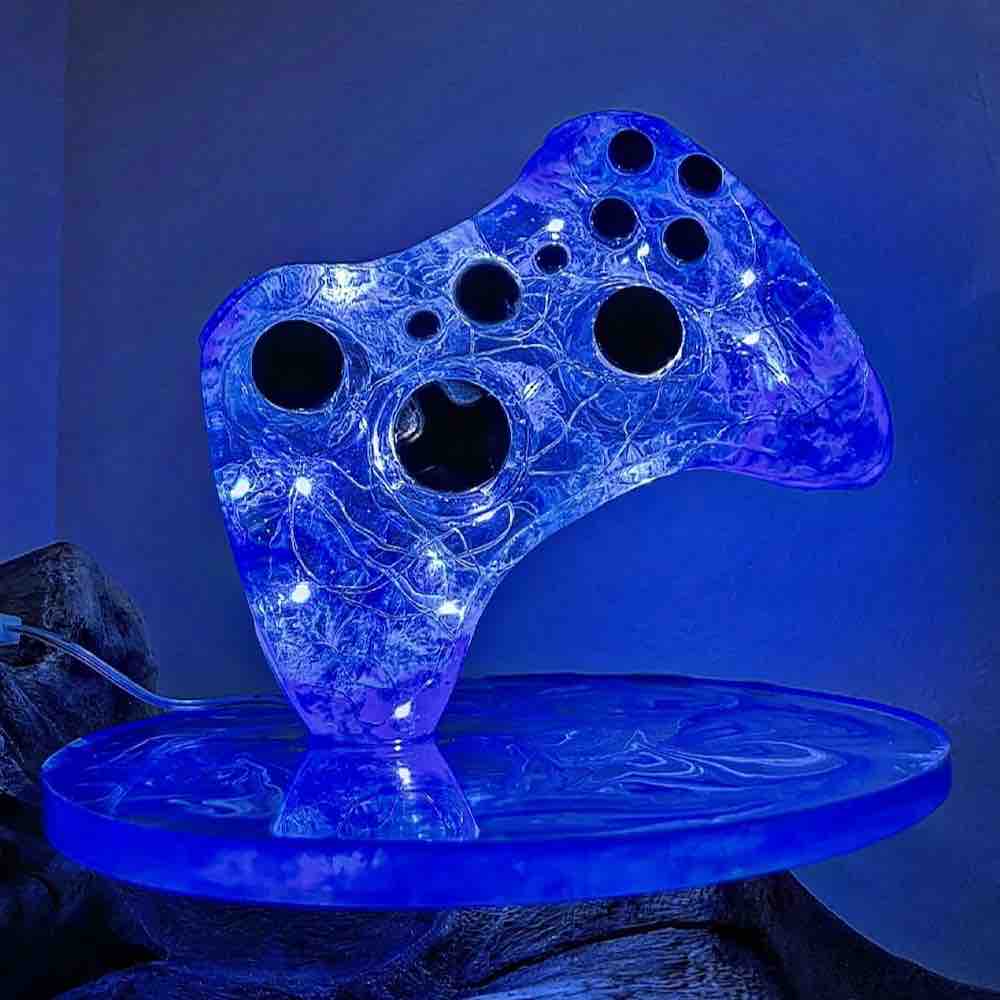 Veilleuse manette Xbox bleue